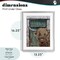 Stupell Industries Highland Cow by Barn Door Framed Print Under Glass, design by Jean Plout